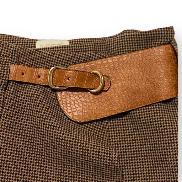 NWT Divine Heritage Asymmetrical Plaid Wrap Mini Skirt, Size S‎ - Picture 8 of 14